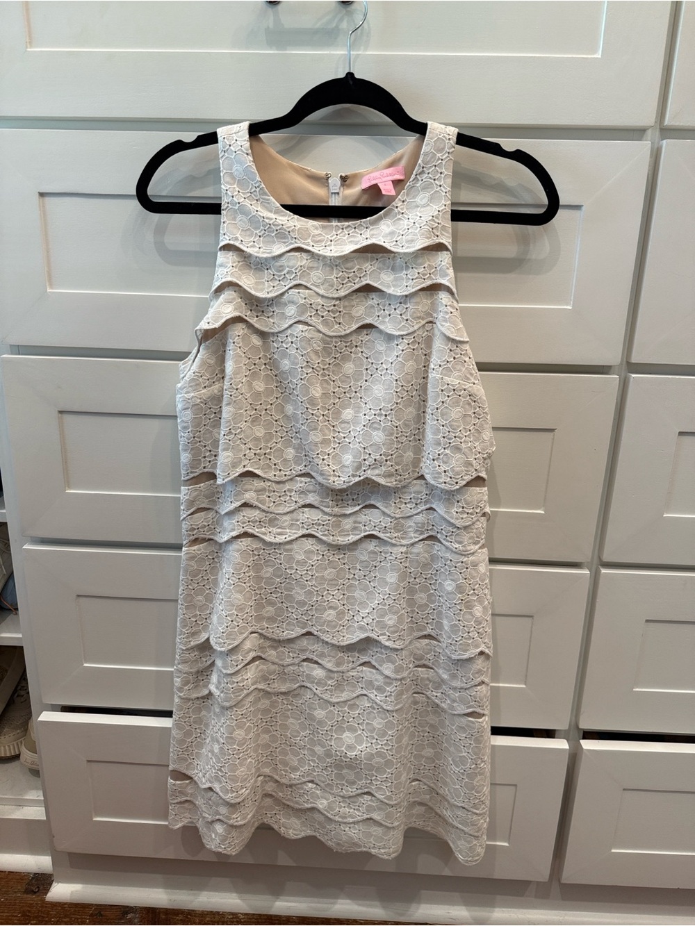 Lilly Pulitzer Cream Eyelet Shift Dress
